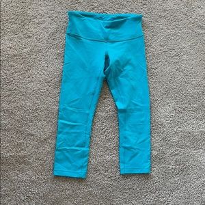 Aqua blue lululemon leggings